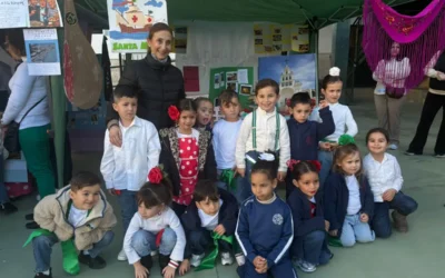 Pan con aceite y zumo. Celebración del Día de Andalucía en el colegio. AMPA y Club de Madres.